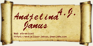 Andjelina Janus vizit kartica